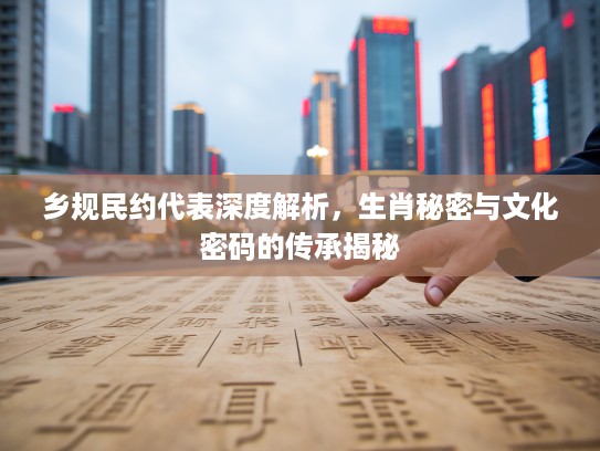 乡规民约代表深度解析，生肖秘密与文化密码的传承揭秘