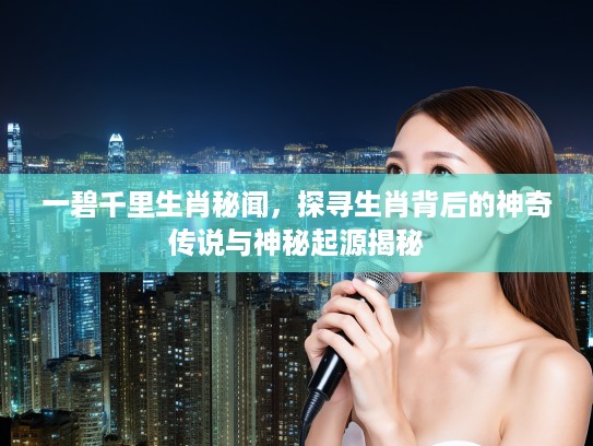 一碧千里生肖秘闻，探寻生肖背后的神奇传说与神秘起源揭秘