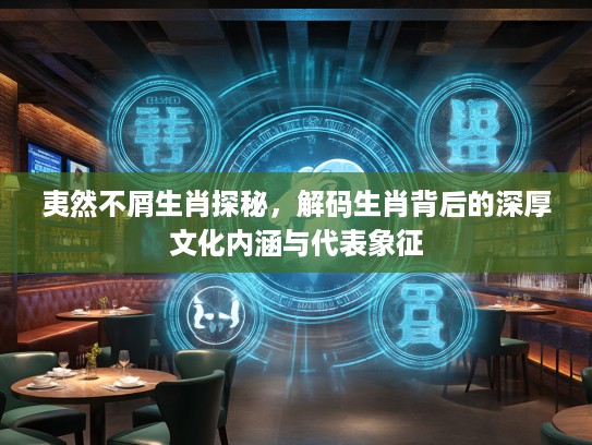 夷然不屑生肖探秘，解码生肖背后的深厚文化内涵与代表象征