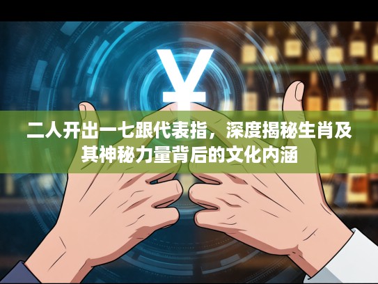 二人开出一七跟代表指，深度揭秘生肖及其神秘力量背后的文化内涵