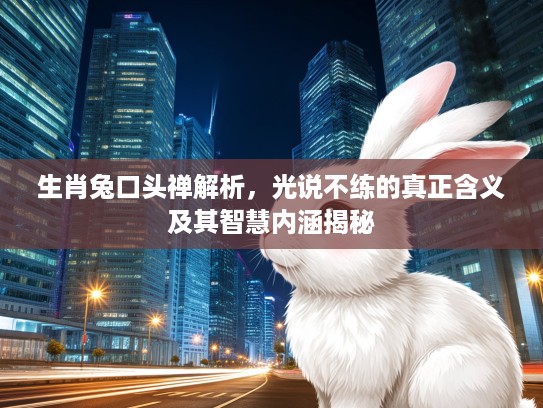 生肖兔口头禅解析，光说不练的真正含义及其智慧内涵揭秘