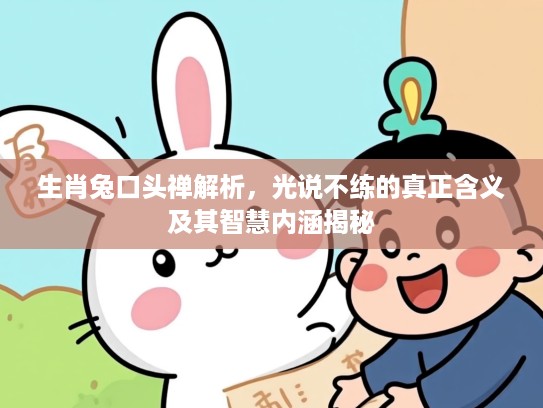 生肖兔口头禅解析，光说不练的真正含义及其智慧内涵揭秘