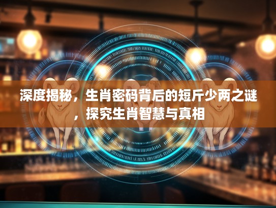 深度揭秘，生肖密码背后的短斤少两之谜，探究生肖智慧与真相