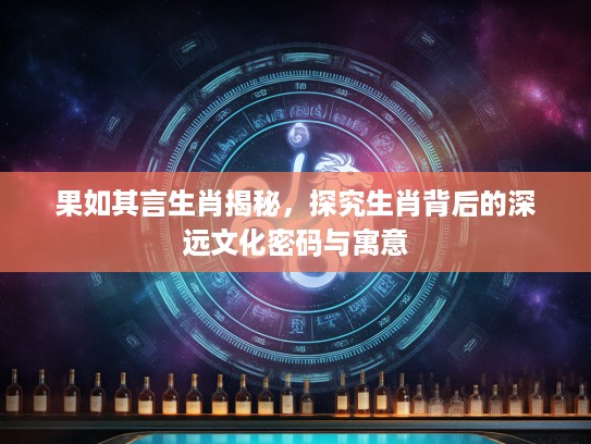 果如其言生肖揭秘，探究生肖背后的深远文化密码与寓意