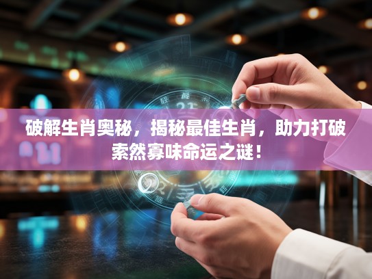 破解生肖奥秘，揭秘最佳生肖，助力打破索然寡味命运之谜！