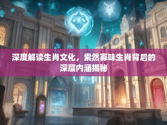 深度解读生肖文化，索然寡味生肖背后的深层内涵揭秘