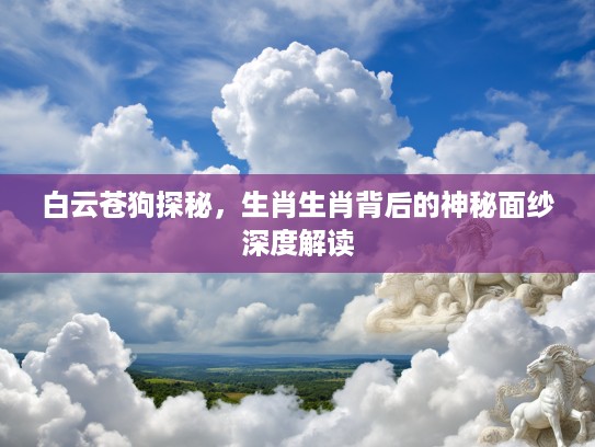 白云苍狗探秘，生肖生肖背后的神秘面纱深度解读