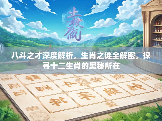 八斗之才深度解析，生肖之谜全解密，探寻十二生肖的奥秘所在