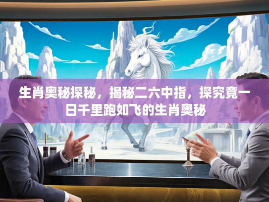生肖奥秘探秘，揭秘二六中指，探究竟一日千里跑如飞的生肖奥秘
