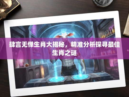 肆言无惮生肖大揭秘，精准分析探寻最佳生肖之谜