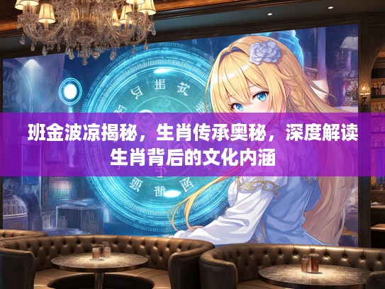 班金波凉揭秘，生肖传承奥秘，深度解读生肖背后的文化内涵