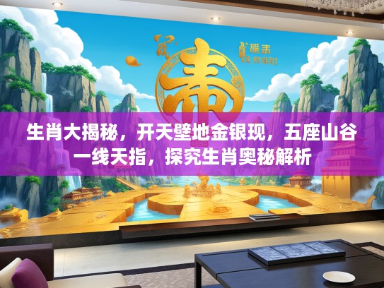 生肖大揭秘，开天壁地金银现，五座山谷一线天指，探究生肖奥秘解析