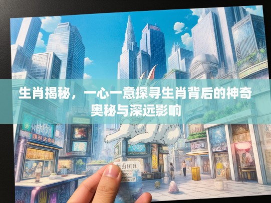 生肖揭秘，一心一意探寻生肖背后的神奇奥秘与深远影响