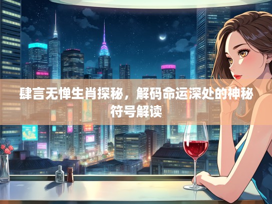肆言无惮生肖探秘，解码命运深处的神秘符号解读