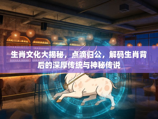 生肖文化大揭秘，点滴归公，解码生肖背后的深厚传统与神秘传说