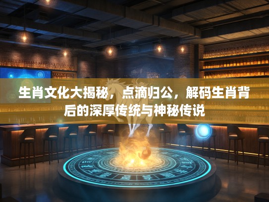 生肖文化大揭秘，点滴归公，解码生肖背后的深厚传统与神秘传说