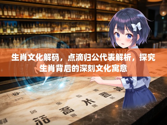 生肖文化解码，点滴归公代表解析，探究生肖背后的深刻文化寓意
