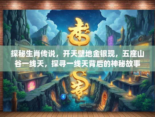 探秘生肖传说，开天壁地金银现，五座山谷一线天，探寻一线天背后的神秘故事