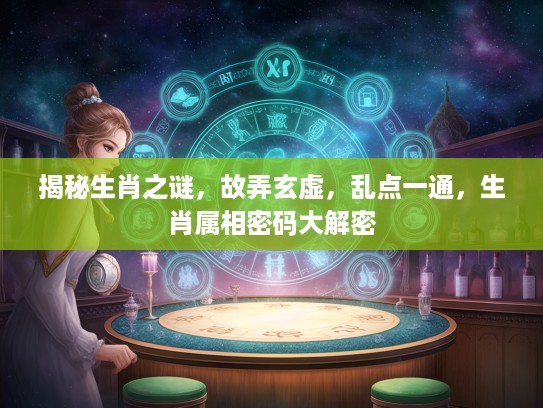 揭秘生肖之谜，故弄玄虚，乱点一通，生肖属相密码大解密