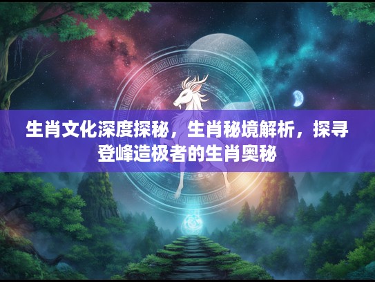 生肖文化深度探秘，生肖秘境解析，探寻登峰造极者的生肖奥秘