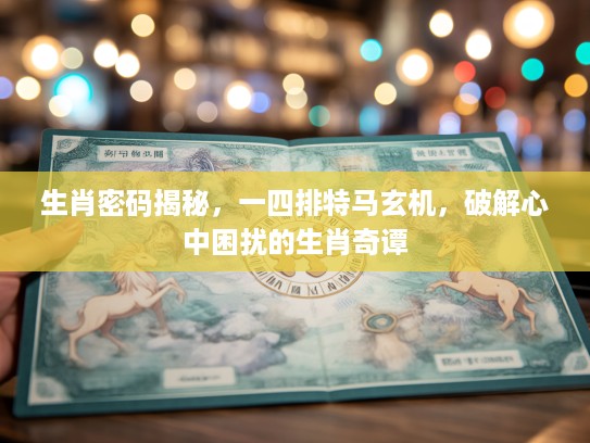 生肖密码揭秘，一四排特马玄机，破解心中困扰的生肖奇谭