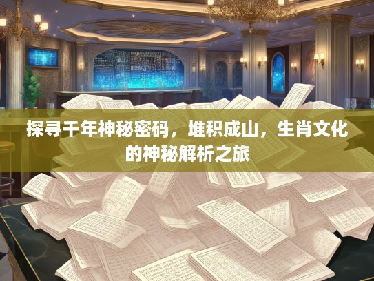 探寻千年神秘密码，堆积成山，生肖文化的神秘解析之旅