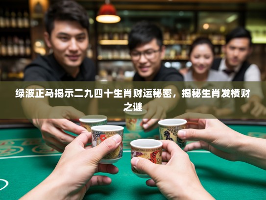 绿波正马揭示二九四十生肖财运秘密，揭秘生肖发横财之谜