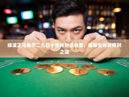 绿波正马揭示二九四十生肖财运秘密，揭秘生肖发横财之谜