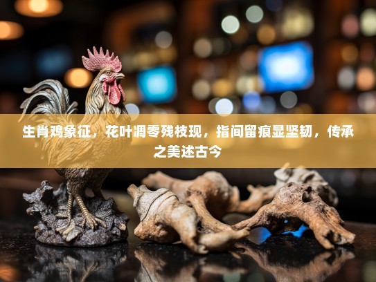 生肖鸡象征，花叶凋零残枝现，指间留痕显坚韧，传承之美述古今