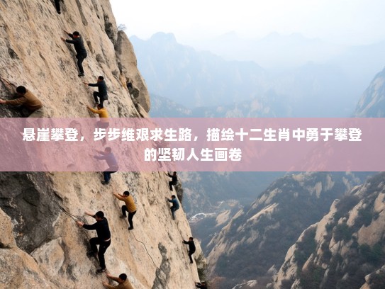 悬崖攀登，步步维艰求生路，描绘十二生肖中勇于攀登的坚韧人生画卷