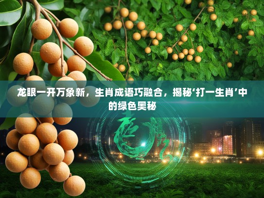龙眼一开万象新，生肖成语巧融合，揭秘‘打一生肖’中的绿色奥秘