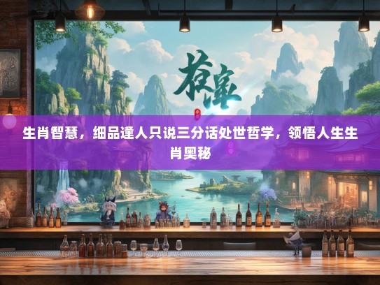 生肖智慧，细品逢人只说三分话处世哲学，领悟人生生肖奥秘