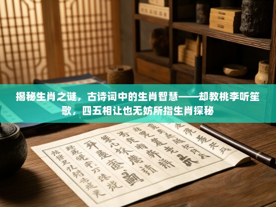 揭秘生肖之谜，古诗词中的生肖智慧——却教桃李听笙歌，四五相让也无妨所指生肖探秘