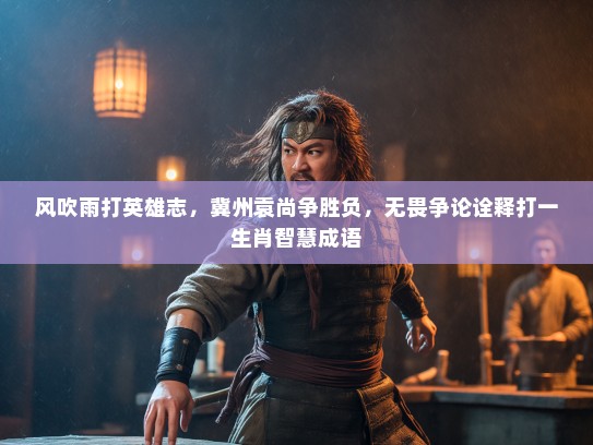 风吹雨打英雄志，冀州袁尚争胜负，无畏争论诠释打一生肖智慧成语