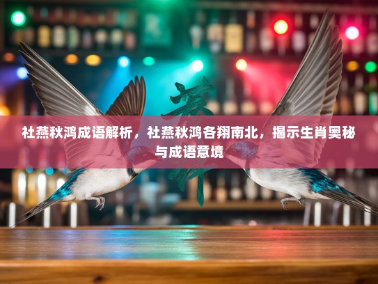 社燕秋鸿成语解析，社燕秋鸿各翔南北，揭示生肖奥秘与成语意境